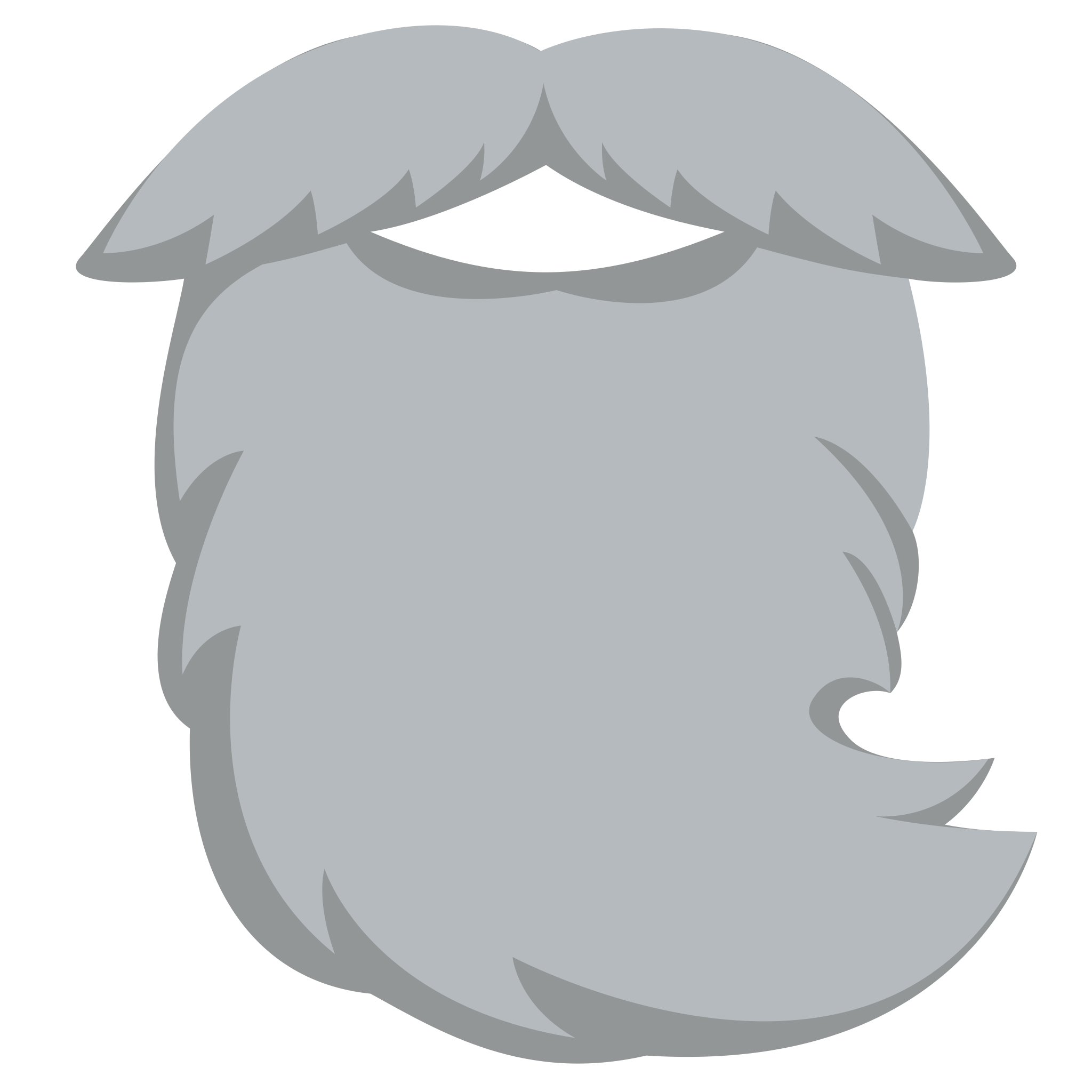 Sticker Timeline Long Gray Beard